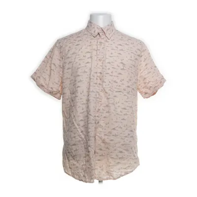 Korte mouwen shirt (Beige, Meerkleurig) van Dressmann Katoen, Linnen