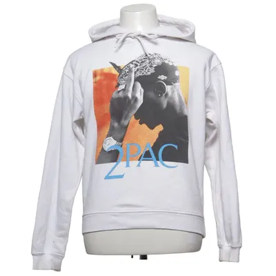 Sweat à capuche (Blanc) de 2Pac Coton, Polyester recyclé