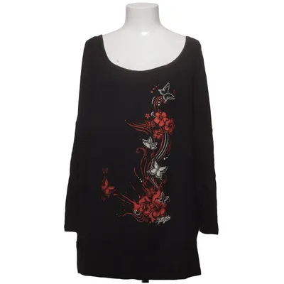 Long sleeve T-shirt (Black, Red) from EMP Elastane, Viscose