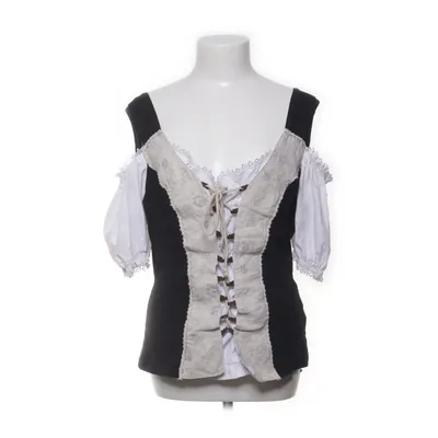 Dirndlblus (Svart, Vit) från Stockerpoint Bomull, Elastan, Linne, Polyester