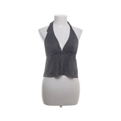 Halter neck top (Silver) from Feels by Brownie Elastane, Metallic fiber, Polyamide, Viscose