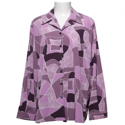 Blouse (Violet, Multicolore) de Frankenwälder Polyester