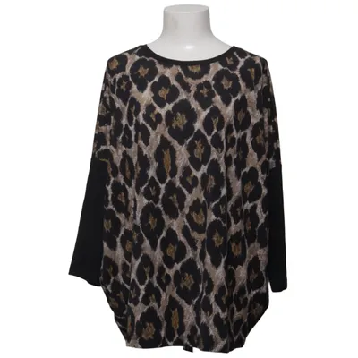 Long sleeve T-shirt (Black, Brown) from Angelo Marani Elastane, Polyamide, Wool