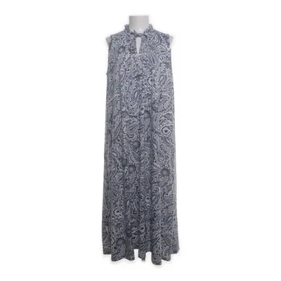 Robe longue (Blanc, Bleu) de Indiska Élasthane, Viscose