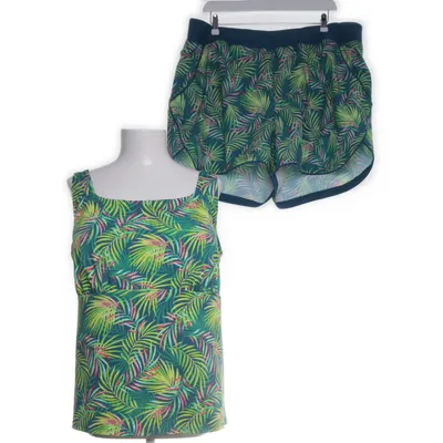 Tankini (Grön, Flerfärgad) från Lands' End Nylon
