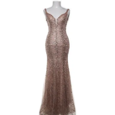 Avondjurk (Roze, Goud) Polyester