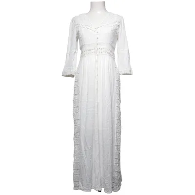 Robe longue (Blanc) de Vintage Stories Coton, Modal, Viscose