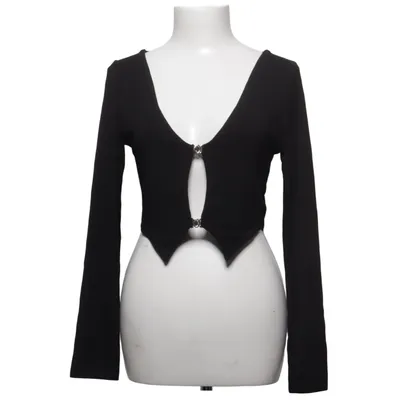Crop top (Zwart) van The Kript Elastaan, Polyester