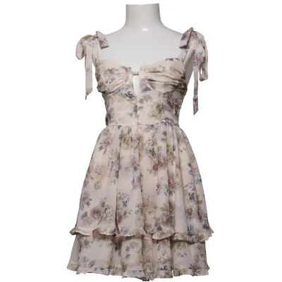 Dress (Beige, Multicolored) from Cider Polyester