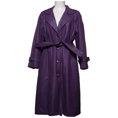 Coat (Purple) from London Fog Cotton, Polyester