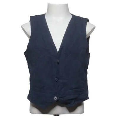 Kostuumgilet (Blauw) van H&M Katoen, Linnen, Polyester