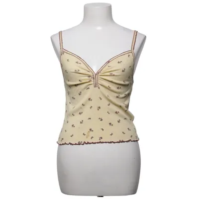 Crop top (Geel, Bruin, Lila) van Urban Outfitters Katoen, Elastaan