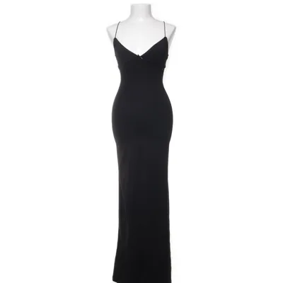 Långklänning (Svart) från Bershka Elastan, Polyamid