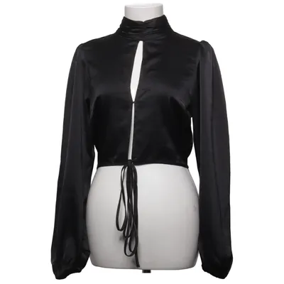 Wrap top (Black) from Gina Tricot Elastane, Polyester