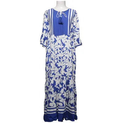 Maxi jurk (Blauw, Wit) van Conos