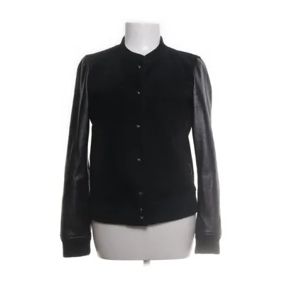 Läderjacka (Svart) från Mango Casual Akryl, Polyester, Skinn