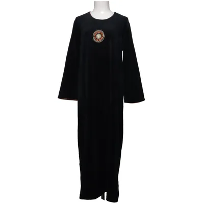 Maxi jurk (Zwart) van In Linea Katoen, Polyester