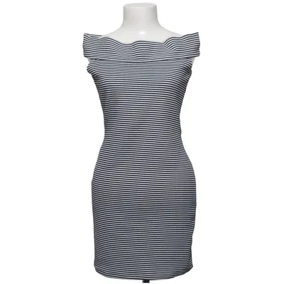 Robe (Bleu, Blanc) de Mango Basics Élasthane, Polyester