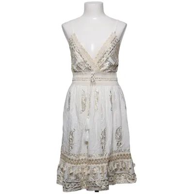 Robe (Blanc, Or) Coton, Polyester