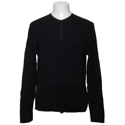 Henley shirt (Zwart) van Wilhelm Katoen