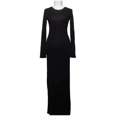 Långklänning (Svart) från Gina Tricot Elastan, Viskos