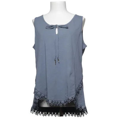 Haut (Bleu) de Linea Tesini Coton, Élasthane, Polyester