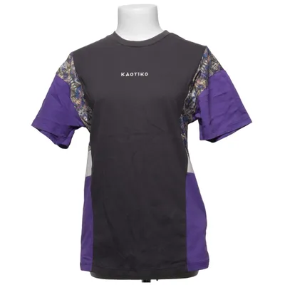 T-shirt (Gray, Purple, Multicolored) from Kaotiko Cotton
