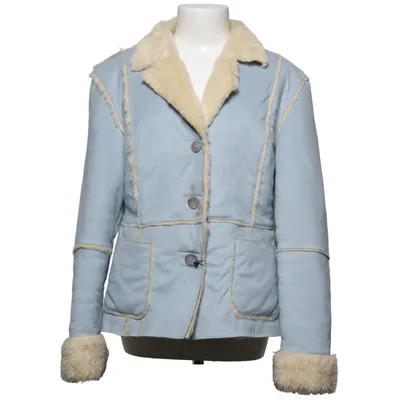 Shearling jas (Blauw, Beige) van Expensive Polyester, Polyurethaan