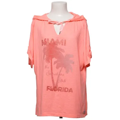 Korte mouwen capuchon sweater (Roze) van Multiblu Katoen, Polyester