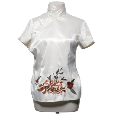 Cheongsam (Hvid, Flerfarvet) fra Xiang