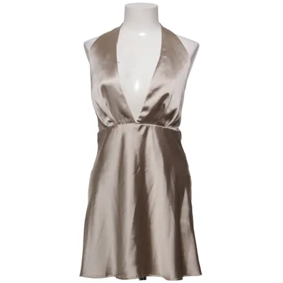 Halterneck dress (Beige) from Zara Polyester
