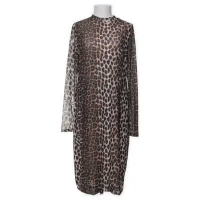 Kjole (Brun, Sort, Hvid) fra Cras Elastan, Genanvendt polyester