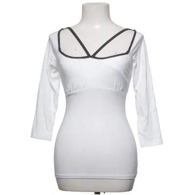 Top (White, Black) from Moda International Cotton, Elastane, Modal