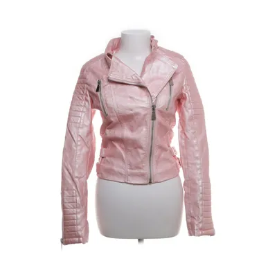 Bikerjack (Roze) van Voyelles Polyester, Polyurethaan