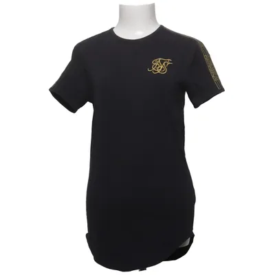 T-shirt (Svart) från SikSilk Bomull, Elastan
