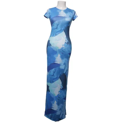Maxi jurk (Blauw, Meerkleurig) van Boohoo Elastaan, Polyester