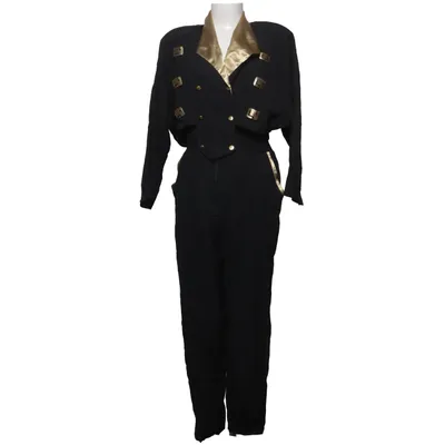 Jumpsuit (Black, Beige) from Joseph Ribkoff Acetate, Polyester, Viscose