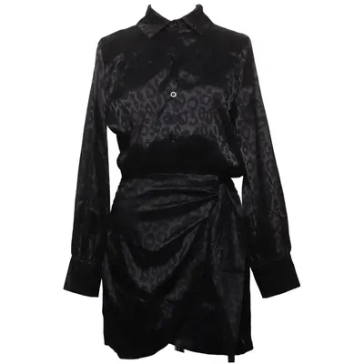 Robe portefeuille (Noir) de Golden Live Élasthane, Polyester