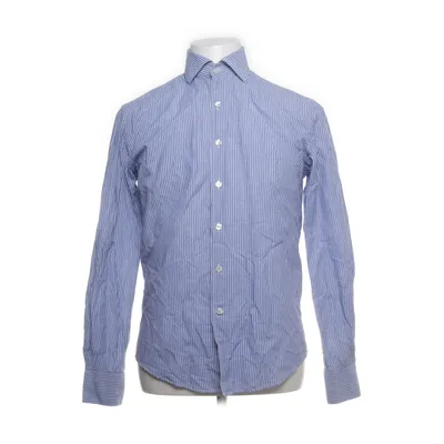 Shirt (Blauw, Wit) van Boggi Milano Katoen, Linnen
