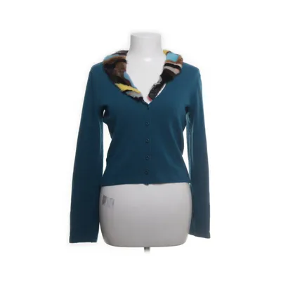 Kofta (Blå, Flerfärgad) från ILARY Angora, Elastan, Nylon, Ull, Minkpäls