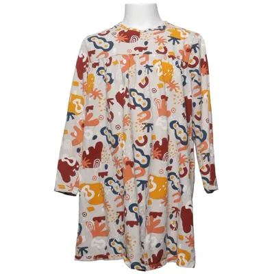 Dress (Beige, Multicolored) from Mini Market Cotton, Elastane