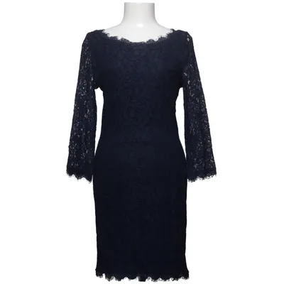 Kjole (Blå) fra Diane von Furstenberg Polyamid, Silke, Viscose