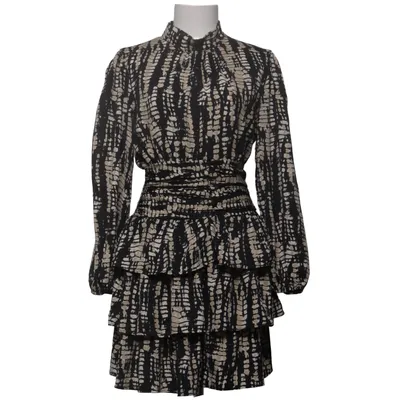 Jurk (Zwart, Beige) van Retro & Icone Polyester