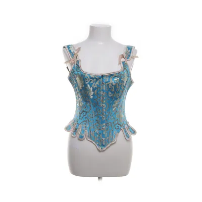 Corset (Blue, Multicolored) Cotton, Elastane, Polyester