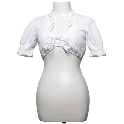 Dirndlblus (Vit) från Almenrausch Bomull, Polyester