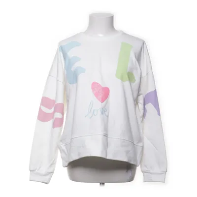 Collegetröja (Vit, Flerfärgad) från Azara Bomull, Polyester