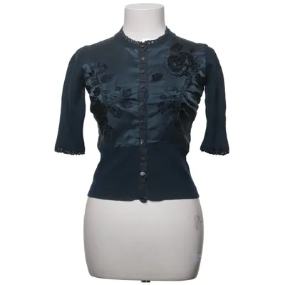 Cardigan (Bleu) de Karen Millen Cachemire, Élasthane, Polyamide, Soie, Laine