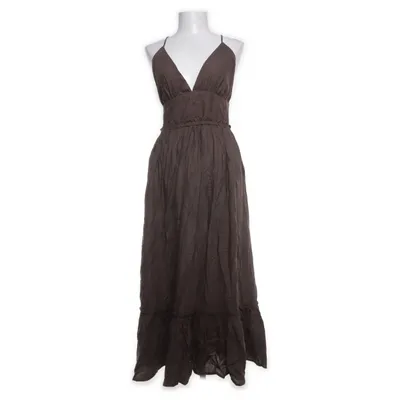 Robe longue (Marron) de NA-KD Coton, Lin