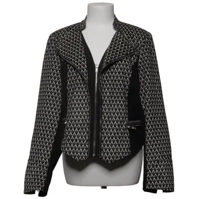 Jacke (Schwarz, Beige) von Kriss Sweden Elasthan, Polyester, Viskose