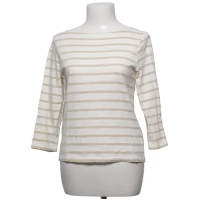 T-shirt à manches longues (Blanc, Beige) de Caroll Coton, Fibre métallique